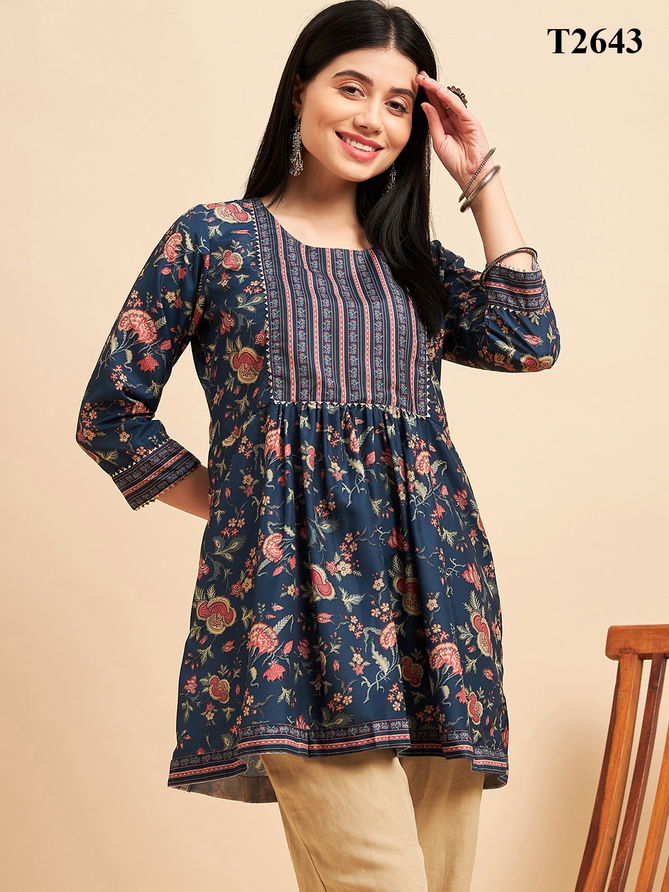 Zeny Vol 10 Printed Western Ladies Top Catalog